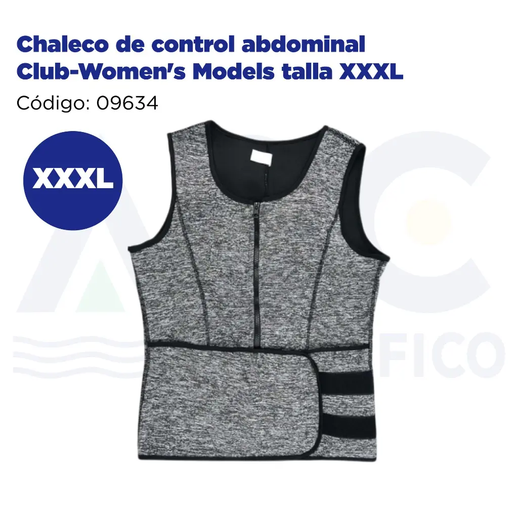 Chaleco de control abdominal Club-Women's Models talla XXXL