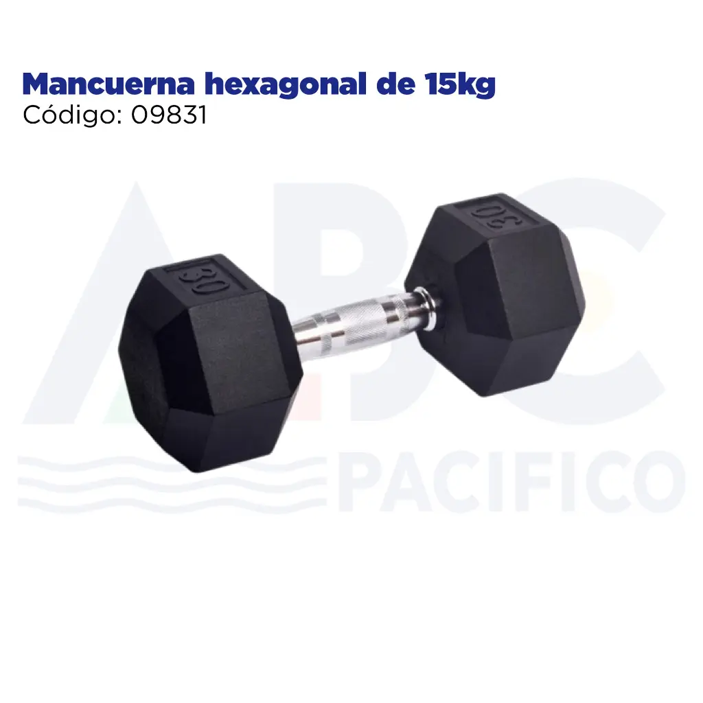 Mancuerna hexagonal de 15kg