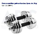 Mancuernillas galvanizadas 2pzs de 5kg
