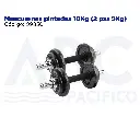 Mancuernas pintadas 10Kg (2 pzs 5Kg)