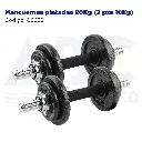 Mancuernas pintadas 20Kg (2 pzs 10Kg)