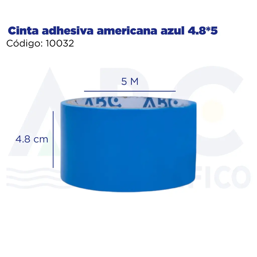 Cinta adhesiva americana azul 4.8*5