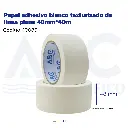 Papel adhesivo blanco texturizado de línea plana 48mm*40m
