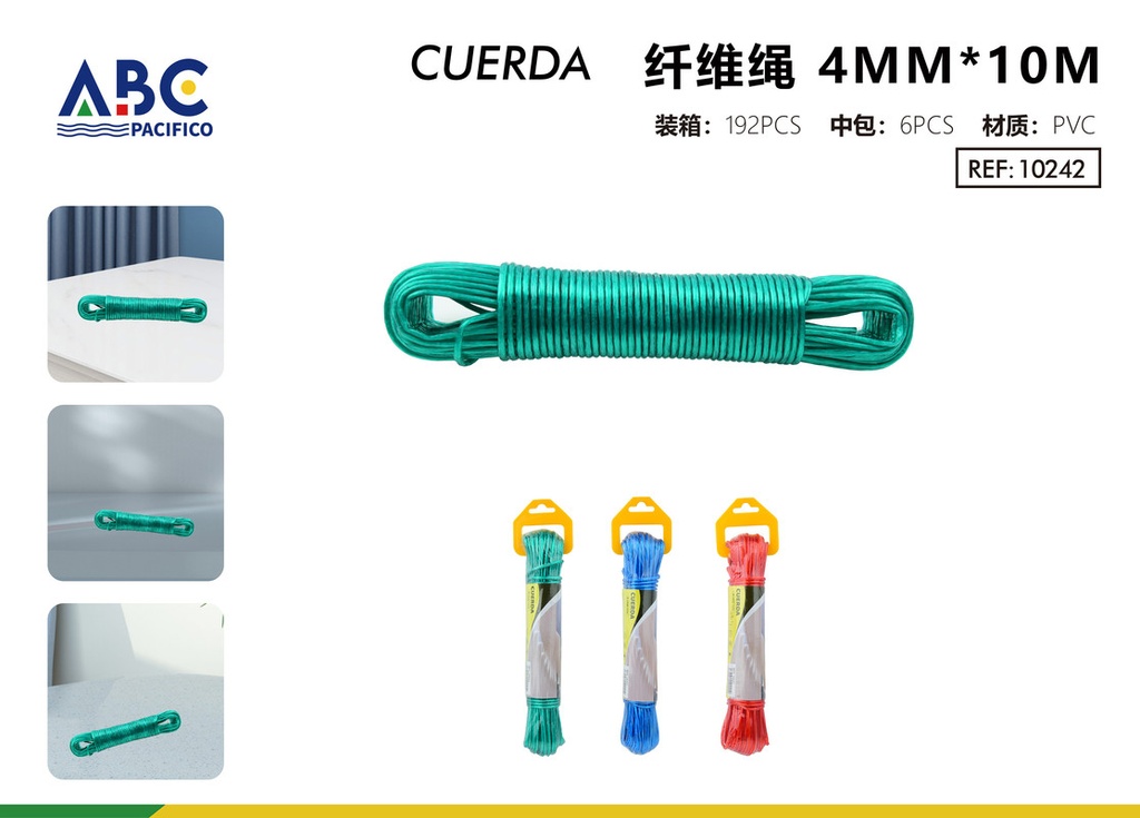 Cuerda de fibra 4mm*10m