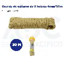 Cuerda de cáñamo de 3 hebras 4mm*30m