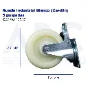 Rueda Industrial Blanco (Cardán) 5 pulgadas