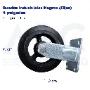 Ruedas Industriales Negras (Fijas) 4 pulgadas