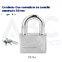 Candado Con cerradora de tornillo cuadrado 50mm