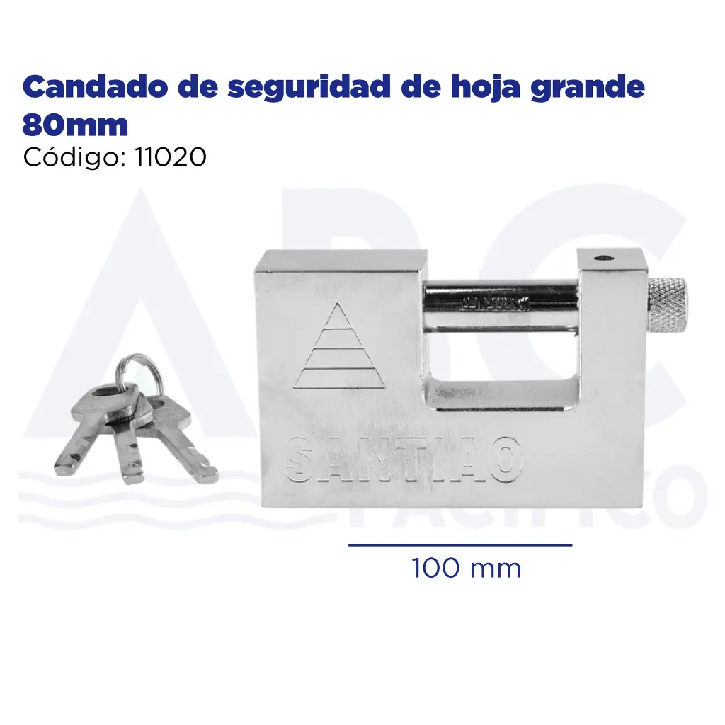 Candado de seguridad de hoja grande 80mm