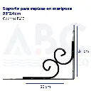 Soporte para repisas en mariposa 35*24cm