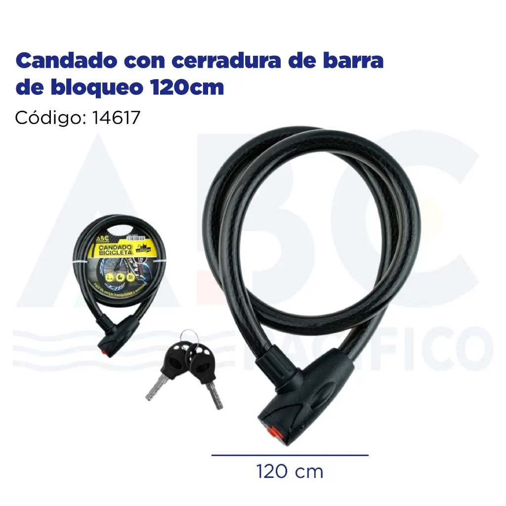 Candado con cerradura de barra de bloqueo 120cm