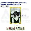Cuadro decorativo con marco varios diseños alternados 40*60cm