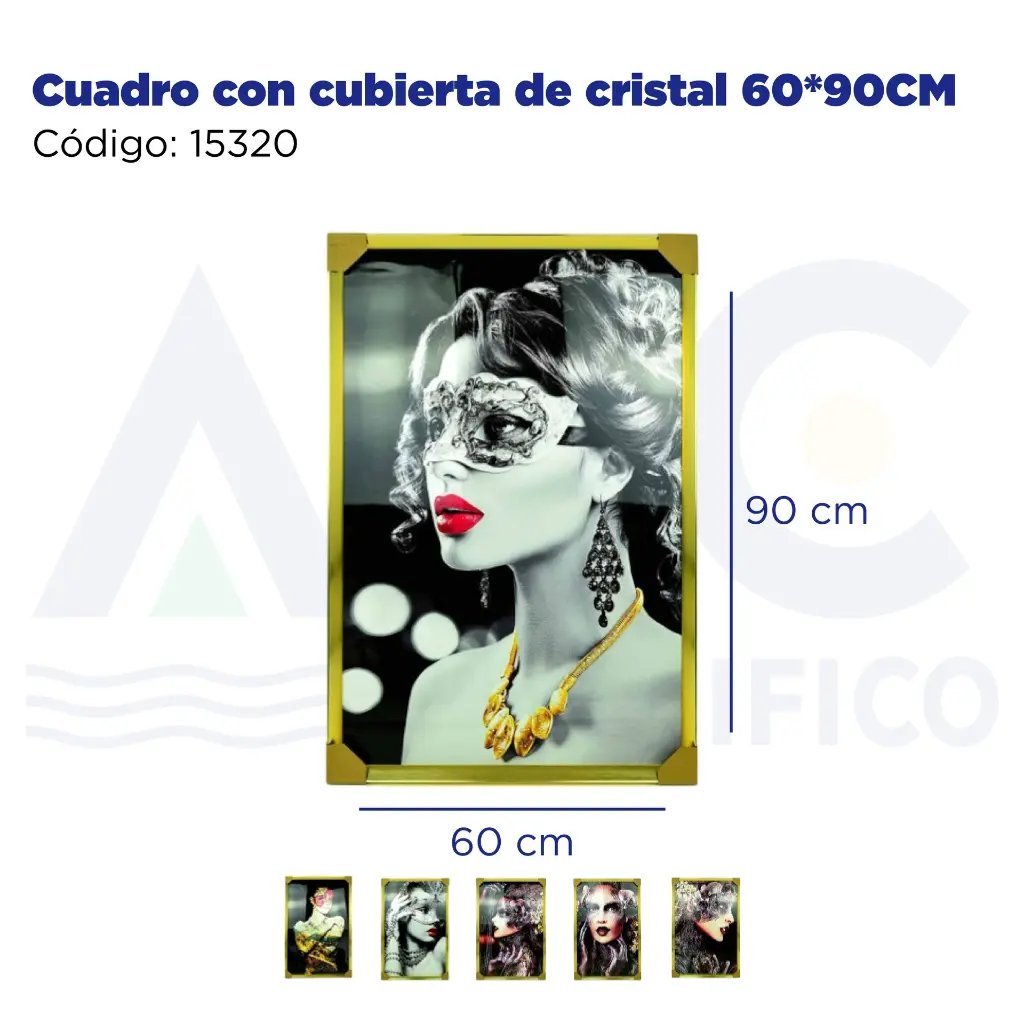 Cuadro con cubierta de cristal 60*90CM