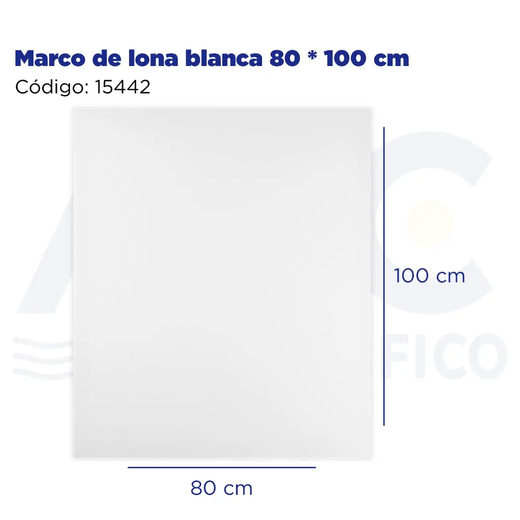 Marco de lona blanca 80 * 100 cm