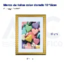 Marco de fotos color dorado 10*15cm