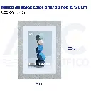 Marco de fotos color gris/blanco 15*20cm