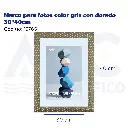 Marco para fotos color gris con dorado 30*40cm