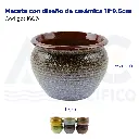 Maceta con diseño de cerámica 11*9.5cm
