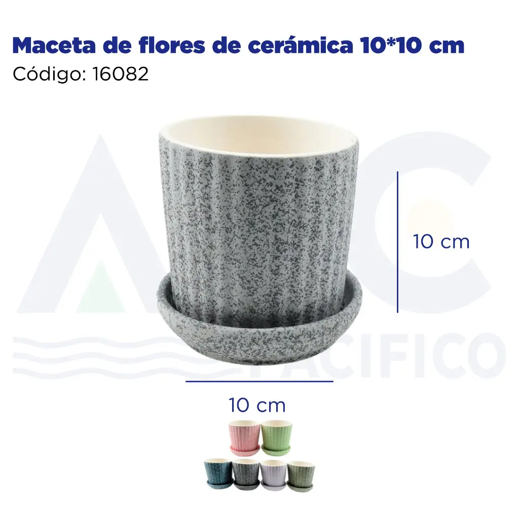 Maceta de flores de cerámica 10*10 cm