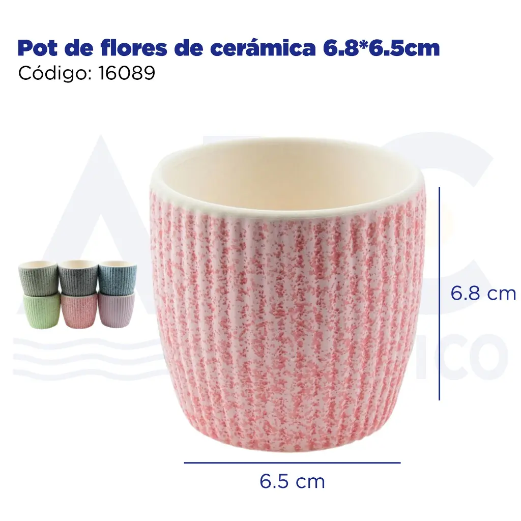 Pot de flores de cerámica 6.8*6.5cm
