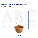 Maceta colgante 23.5*14.5 cm