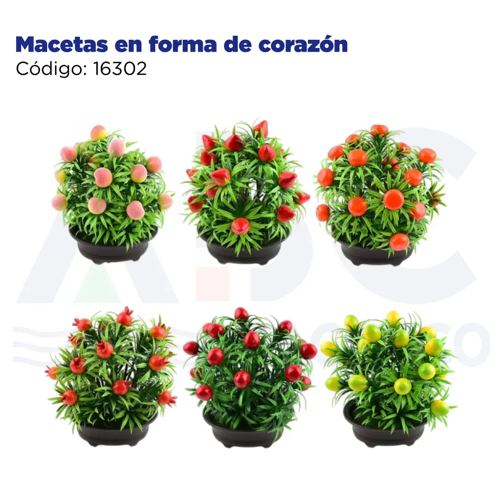 Macetas en forma de corazón