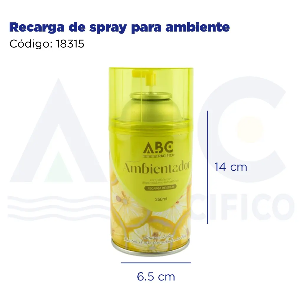 Recarga de spray para ambiente