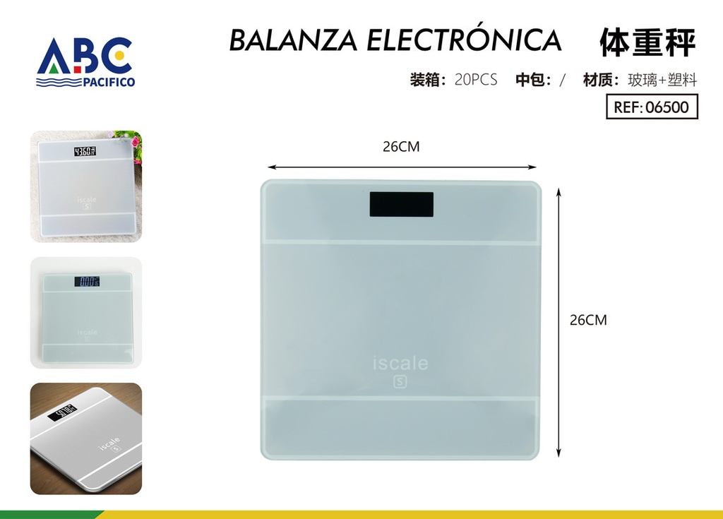 Báscula electrónica 26*26cm 2017b-T