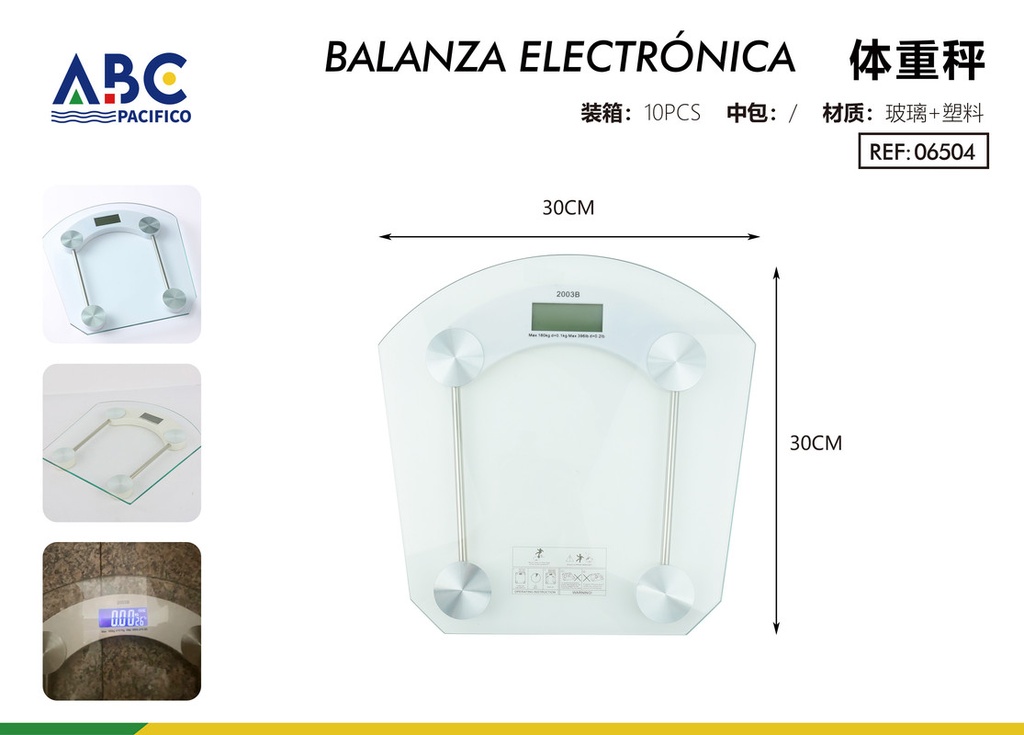 Báscula electrónica 30*30cm 2003b