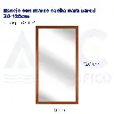 Espejo con marco caoba para pared 30*120cm
