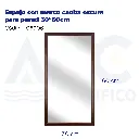 Espejo con marco caoba oscura para pared 30*60cm