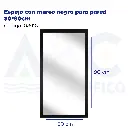 Espejo con marco negro para pared 30*90cm