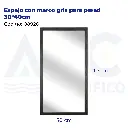 Espejo con marco gris para pared 30*40cm