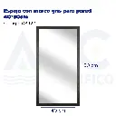 EEspejo con marco gris para pared 40*50cm