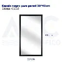Espejo negro para pared 30*40cm