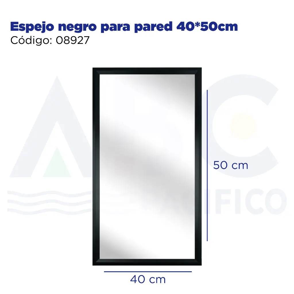 Espejo negro para pared 40*50cm