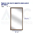 Espejo con marco marrón para pared 30*90cm