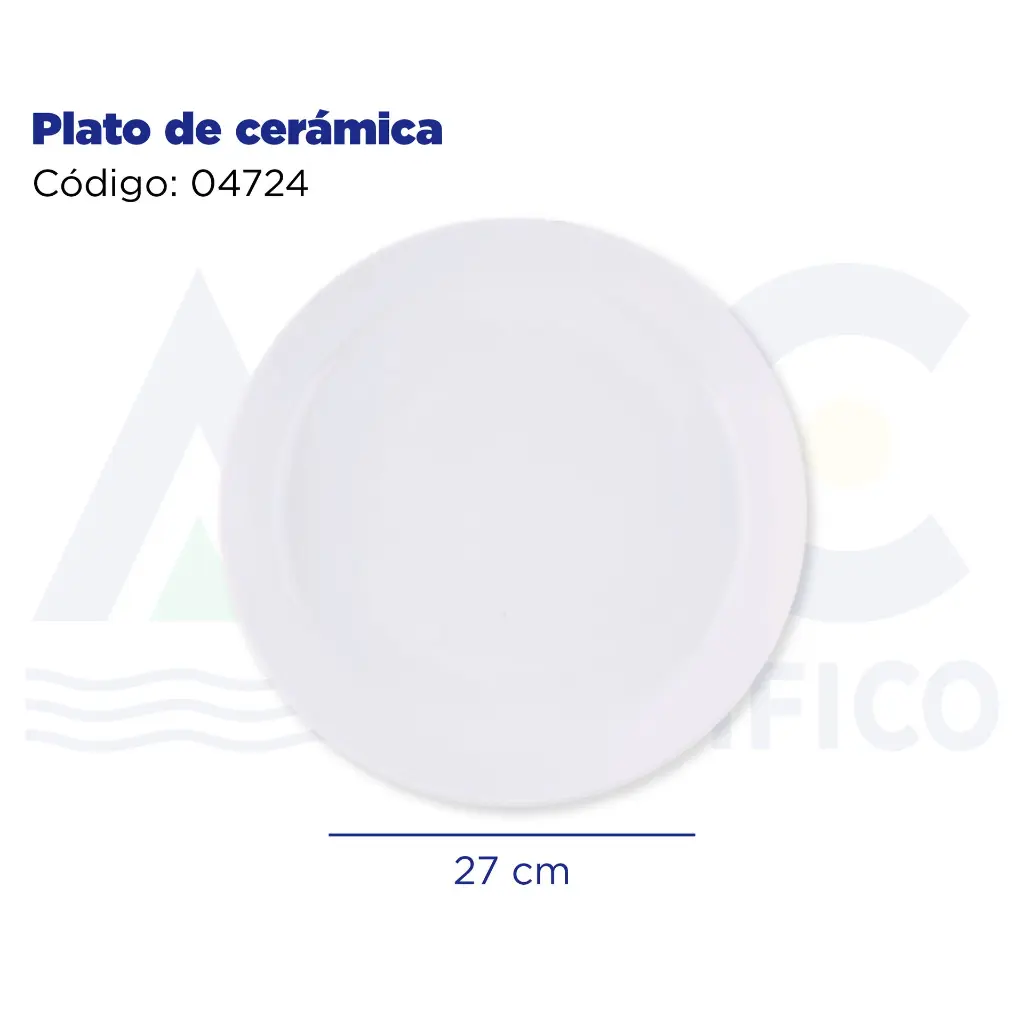 [04724] Plato de cerámica