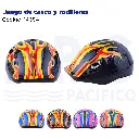 Juego de casco y rodilleras