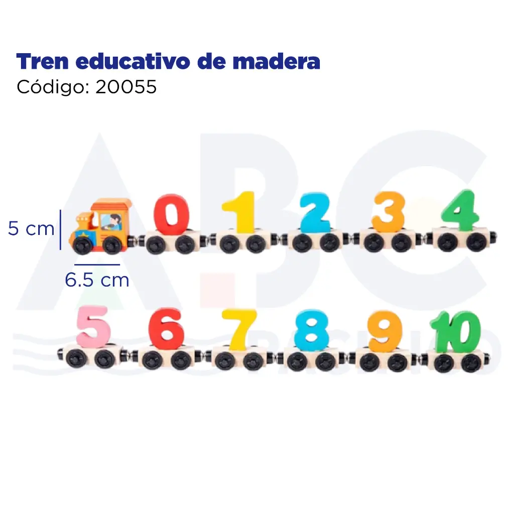 Tren educativo de madera