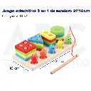 Juego educativo 2 en 1 de madera 21*10cm