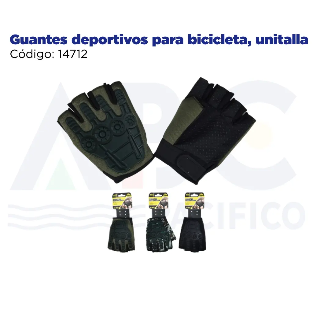 Guantes deportivos para bicicleta, unitalla