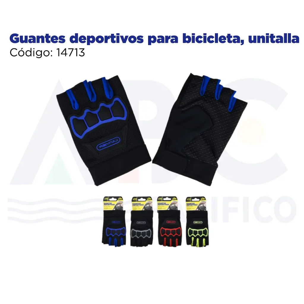 Guantes deportivos para bicicleta, unitalla
