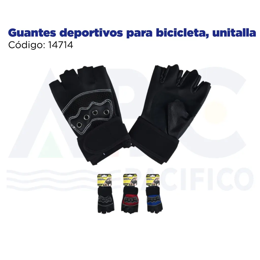 Guantes deportivos para bicicleta, unitalla