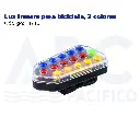 Luz trasera para bicicleta, 3 colores