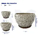Juego de macetas