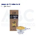 Juego de 10 velas de té
