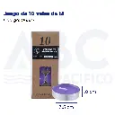 Juego de 10 velas de té