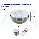 Fiambrera de plástico con cuchara 18*8.9cm