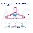 Set de 10 ganchos infantiles 28*17cm